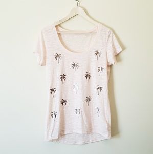 Express Burnout Palm Tree Tee